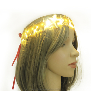 2019 China Lieferant Blinklicht Up Glow Led stern Stirnband Für Party glow in <span class=keywords><strong>the</strong></span> dark - Product Image 5