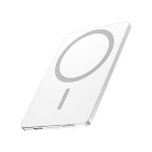 Batería Externa Magnética Ultra Delgada de 7.5mm, 5000mAh, 15W PD, <span class=keywords><strong>Carga</strong></span> Rápida de 20W, Mini Batería Portátil de Aleación de Aluminio Mate - Product Image 1