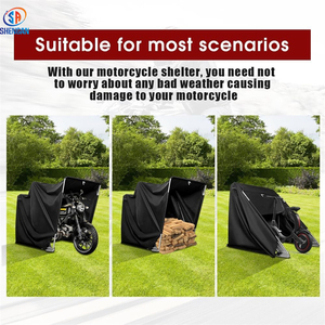 Extérieur 600d Polyester Oxford Pliant Moto <span class=keywords><strong>Vélo</strong></span> Boîte Garage Stockage Couverture Ensemble <span class=keywords><strong>Abri</strong></span> Dur - Product Image 4