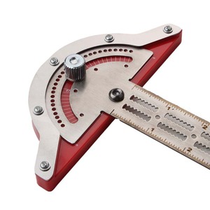 Woodworkers Edge Angle Ruler Metal 0-180 Degree Protractor For Carpentry Woodworking <b>Tools</b> <b>Measuring</b> Ruler - Product Image 1