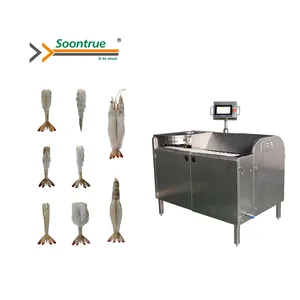 Halbautomat ische Garnelen-Deveiner-Maschine Fast grader eine Garnelen-Sortiermaschine Peel-Shrimp-Maschine