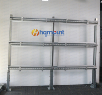 Supports de montage universels pour panneaux solaires bifaciaux revêtus, structures de montage solaires verticales en acier haute résistance