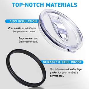 ฝาเปลี่ยนสำหรับแก้ว Yety lids เช่นฝา yety เส้นผ่านศูนย์กลาง3.7นิ้วสำหรับ30ออนซ์ - Product Image 5