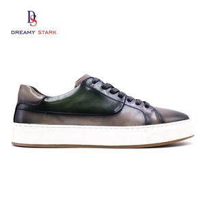 Dreamy Stark High-quality Slip-on Genuine Leather Loafers Fashion Breathable Flat Sneaker <b>Shoes</b> Men Spring Autumn <b>Wedding</b> Office - Product Image 4