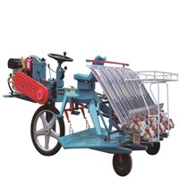 Planteuse de semis de riz multifonctionnelle à propulsion automatique à essence, pour rizières, avec moteur et boîte de vitesses