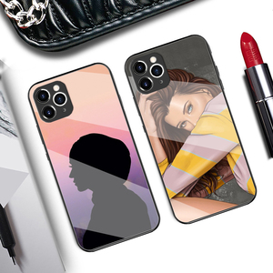 เคสโทรศัพท์ TPU กระจกเทมเปอร์แวววาวพิมพ์ลายเด็กผู้หญิงสำหรับ iPhone <span class=keywords><strong>7</strong></span> 8 XS ฝาหลัง11pro สำหรับ S23 ultra - Product Image 1