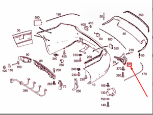 Support de pare-chocs arrière gauche OEM 2078851765, carte de suspension pour Mercedes-Benz Classe E <span class=keywords><strong>207</strong></span> - Product Image 2