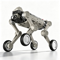Robot à 4 pattes avec capteur LiDAR 3D GNSS RTK à ultrasons 5-48V 480W pour l'inspection de sécurité, modèle ZY Copper Hammer M1 Ultra