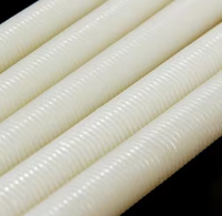 Nylon Plastic Full Thread Rod 1m Long M8 M10 M12 M16 M18 M20, Fully Threaded Screw Bar Stud Bolt