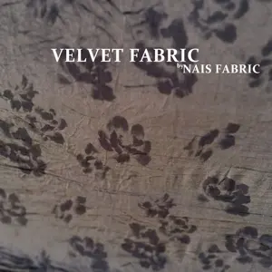 Novo tecido marrom abstrato floral impresso grosso inverno fluindo ombre esmagado veludo poliéster tecido para abaya