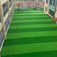 Meisen Hochdichter Zweifarbiger Grüner Kunstrasen 50mm 17000dtex für Outdoor Fußball Spielfeld Padel Tennis Sport Rasen