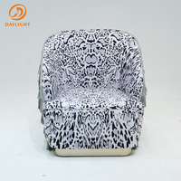 Canapé individuel de haute qualité avec motif léopard, personnalisable, en cuir de qualité, canapé paresseux pour villa, avec revêtement rembourré