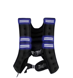 Weigh-bearing Vest Cross-border Fitness Aerobic Sandbag Invisible Sand Suit Reflective Stripe Weight-bearing Vest - Product Image 3