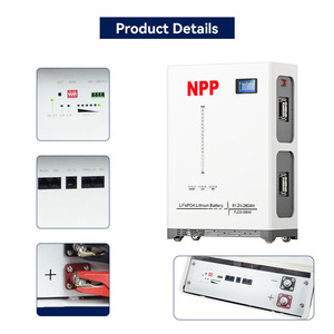 แบตเตอรี่สำรองไฟบ้านแบบไฮบริดพลังงานแสงอาทิตย์ติดผนัง 51.2V 200Ah 5-10kWh แบบแยกส่วน IP65 CAN อายุการใช้งาน 6000 รอบ 3 ปี - Product Image 3