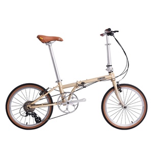 <span class=keywords><strong>Bicicleta</strong></span> <span class=keywords><strong>Plegable</strong></span> KOSDA de 20 Pulgadas, Ultraligera, KD007, Retro, para Hombre y Mujer, 8 Velocidades, Frenos V Dobles - Product Image 3