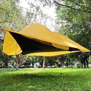 Camping <strong>Aerial</strong> Multi-person Large Hammock Folding <strong>Portable</strong> Mesh Netting Outdoor Fly Tent Family Hammock Triangle Tree Tent - Product Image 3