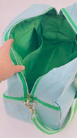 Sac de rangement pour Mahjong personnalisable, design rayé, avec sangles de maintien pour tapis, sac à bandoulière multi-poches pour les amateurs de Mahjong