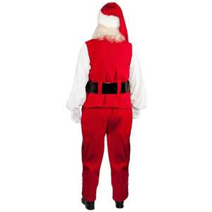 Adult Santa Claus Christmas Costume Cosplay <b>Suit</b> with Top and Pants for Men - Product Image 3