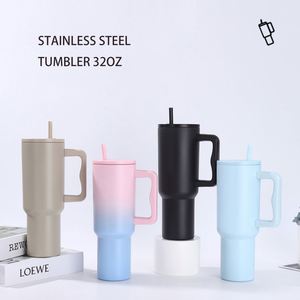 Vaso Térmico de Acero Inoxidable de Lujo de 40 oz, Taza de Viaje de Doble Pared con Aislamiento al Vacío, con Asa, Logotipo Personalizado, Antiderrames, para Café y Auto - Product Image 1