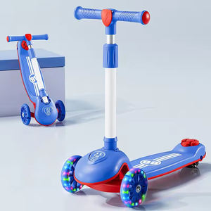 Monopatín Plegable de 3 Ruedas para Niños con Ruedas de PU con Luces para Niños Pequeños - Product Image 1