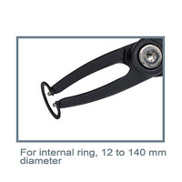 TOPTUL DCBD1309 Straight Retaining Ring Pliers (Internal Ring) Pointed Jaw Heavy Duty Continuous Intensive Operation Rigid