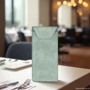 A6 PU Leather Menu <b>Clipboard</b> Engraved Logo Bill Folder Durable Magnetic Bill Holder for Restaurants Hotels Welcome Gifts Modern - Product Image 4