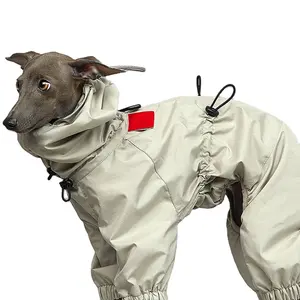 Wholesale Dog Jacket Windproof Lightweight Outdoor Gray Greyhound Dog Rain Jacket