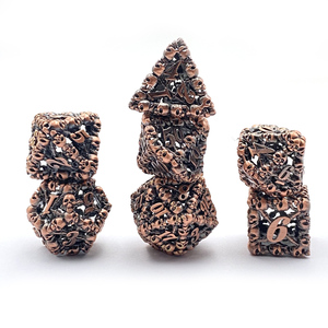 Usine Logo personnalisé métallique plolyédrique mdn creux D & D Rpg <span class=keywords><strong>Casino</strong></span> dés <span class=keywords><strong>en</strong></span> métal personnalisé - Product Image 5