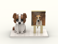 Set de Bloques de Construcción de Plástico ABS Educativos Personalizados para Gatos y Perros, Juguete Creativo DIY, Regalo para Mascotas, Modelo de Exhibición de Mascotas OEM ODM, Bloques de Animales
