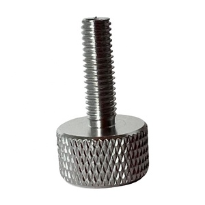 Custom fasteners manufacturers full thread aluminum screw threaded rods bolts and nuts knurled screw