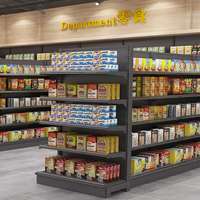 Robustes Eisen-Supermarkt-Displayregal Einseitig Anpassbare Regaleinfassung Einfache Montage für Convenience-Store-Snacks