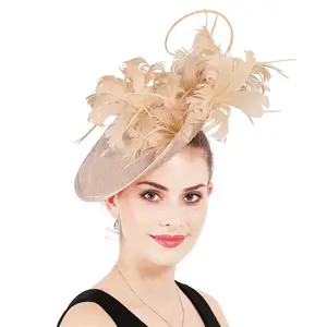 Kentucky Derby Hut Stirnbänder Hochzeit Cocktail Federn Milli nery Fascinators für Frauen