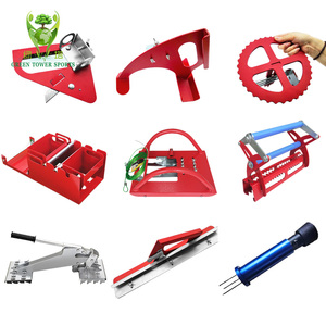 Juego de 9 piezas de herramientas para instalación de césped artificial, herramienta para sujetar césped, herramienta para cortar césped sintético, herramienta para recortar bordes de césped - Product Image 2