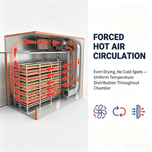 Séchoir industriel à air chaud en acier inoxydable de 500 <span class=keywords><strong>kg</strong></span> avec <span class=keywords><strong>pompe</strong></span> à moteur et roulement pour légumes et saucisses - Product Image 4