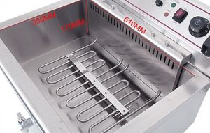 เครื่องทอดไฟฟ้าสแตนเลสแบบตั้งโต๊ะ ขนาด 30 ลิตร สำหรับทอดไก่ มันฝรั่งทอด <span class=keywords><strong>หมู</strong></span>ทอด ร้านอาหารฟาสต์ฟู้ด โรงแรม KFC - Product Image 3
