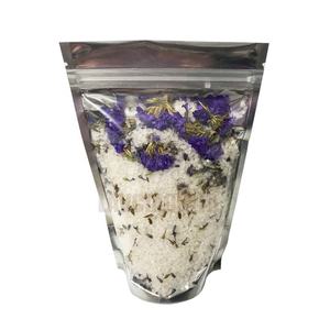 Sels d'Epsom personnalisés 100% naturels à étiquette privée Bain relaxant Parfumé Luxe Cristal de sel de l'Himalaya dans un sac zippé - Product Image 1