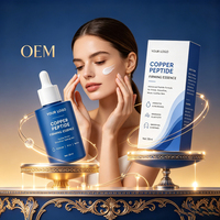 Sérum Facial au Peptide Bleu : Améliore le Confort Quotidien de la Peau, Lisse les Couches Extérieures Rugueuses, Retient l'Hydratation à Long Terme, Formule Douce Adaptée à Tous