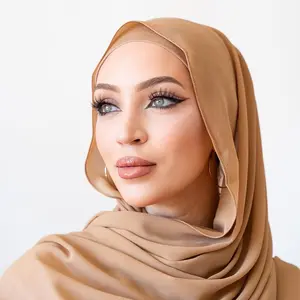 Hot Selling Solid Color Plain Printed Head Scarf Hijabs Shawls Muslim Cotton Viscose Scarves For Women