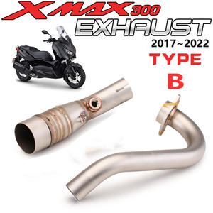 Tubo de Enlace Medio para Motocicleta CHMotor, Sistema Completo Compatible con Silenciador de 51 mm para Yamaha <span class=keywords><strong>X</strong></span> <span class=keywords><strong>MAX</strong></span> <span class=keywords><strong>300</strong></span> XMAX300 XMAX 250 XMAX250 2017-2022 - Product Image 3