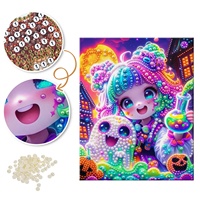 Prix de gros usine Articles de décoration d'Halloween pour la maison Livraison directe Kit de peinture perlée DIY Personnages de dessins animés Articles d'Halloween