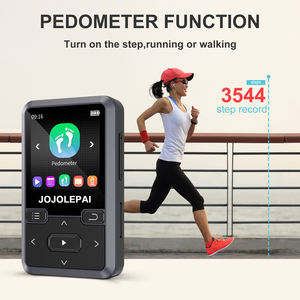 Vente en gros de lecteur MP3 portable Bluetooth Clip-On Design FM Radio Enregistreur vocal Lecteur de carte TF pour enfants WAV en plastique de sport - Product Image 2
