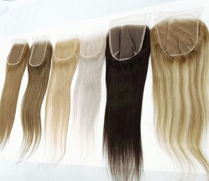 Sistema de Integração de Cabelo Humano Cru de Alta Densidade 5x5 5x6 6x6 com Fechamento de Renda HD para Mulheres Brancas - Product Image 1