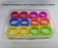 Jouets sensoriels en anneau de silicone Fidget adaptés aux autistes pour les enfants Soulagement de l'anxiété en classe Cadeaux d'affaires promotionnels