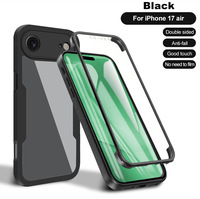Casing ponsel iPhone 17 Pro Max, casing pelindung iPhone 17 Air cakupan penuh depan dan belakang 360 untuk iPhone 17 Pro Max