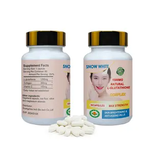 Wholesale White ning Supplement Glutathion Pillen Haut aufhellung kapsel 1500 mg Kapsel mit Anti-Aging und Vitamin C.