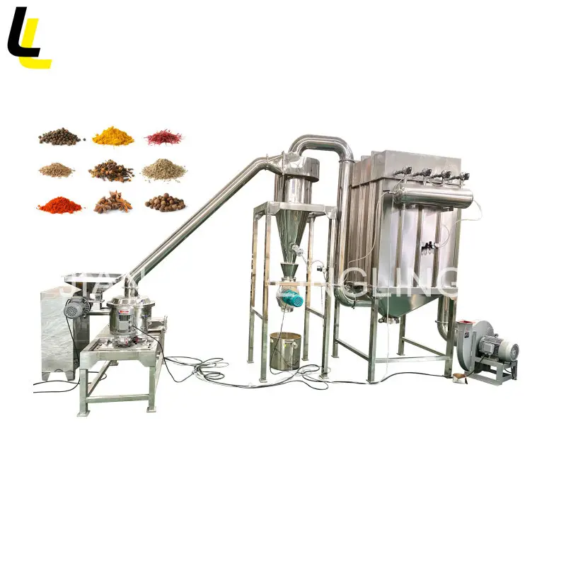 ZFJ Industrial stainless steel chili spice pepper turmeric ginger tea leaves curry powder grinder machine