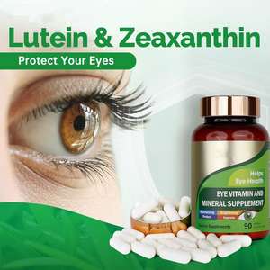 Stock entrepôt US – Livraison directe – Complément de vitamines pour les yeux à la lutéine pour la santé maculaire et les yeux secs, contient de la lutéine, du <span class=keywords><strong>zinc</strong></span>, des vitamines C/E - Product Image 4