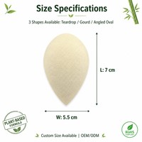 Éponge de maquillage végétale JLY en forme de gourde, douce, à pores fins, avec extrait de thé vert, pour fond de teint