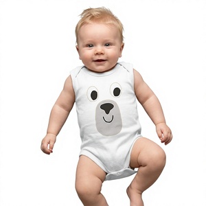 Vêtements pour bébés et tout-petits en gros, combinaison unisexe à manches courtes, fermeture à boutons pression, respirante, écologique, vintage, personnalisée - Product Image 1