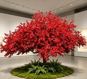 Arbre artificiel Delonix Regia sur mesure, grand arbre à fleurs flamboyantes pour la décoration <span class=keywords><strong>de</strong></span> paysages extérieurs et <span class=keywords><strong>de</strong></span> jardins - Product Image 6